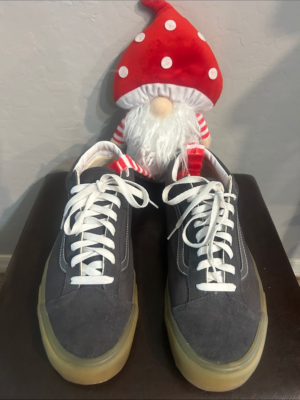 Vans Gray Suede Sneakers with Gum Sole Men’s size 11.5